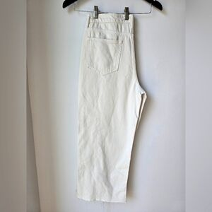 HIDDEN Los Angeles Nori Off White Wide Legs Denim Jeans Size 31 Waist 17"